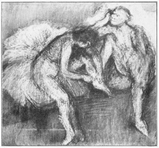 Deux danseuses au repos