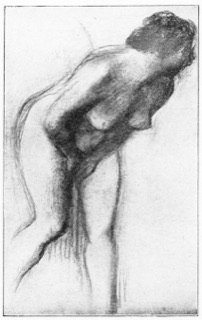 Femme nue, debout