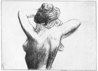 Torse de femme; étude de nu.