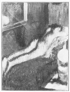 Femme nue couchée.