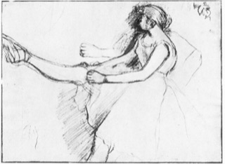 Danseuse assise
