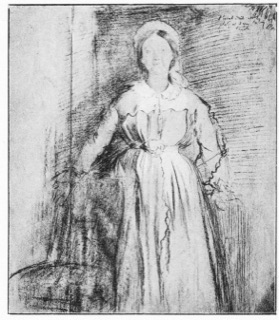 Etudes pour un portrait de femme.
