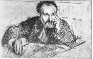 Études pour le portrait de Duranty dans sa bibliothéque