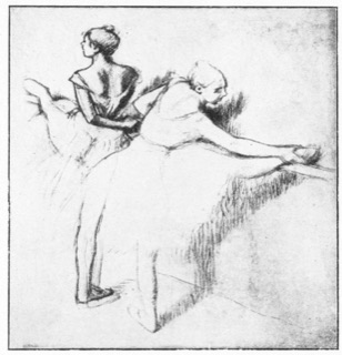 Deux danseuses à la barre
