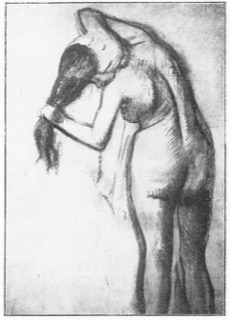 Femme à sa toilette.