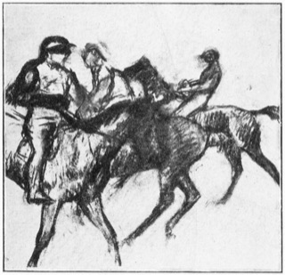 Trois jockeys