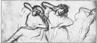 Deux danseuses (étude pour " Le ballet russe ")