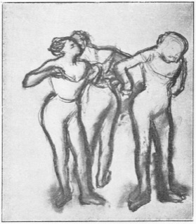 Trois danseuses en maillot.