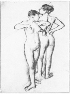 Deux danseuses en maillot.