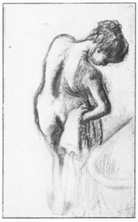 Femme s'essuyant