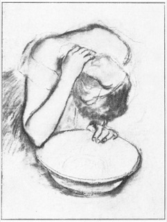 Femme à sa toilette.