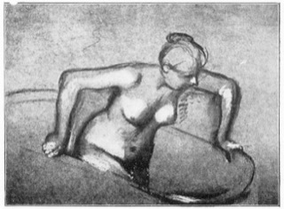 Femme au bain.
