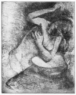 Femme à sa toilette