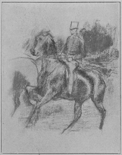 Cavalier et deux chevaux