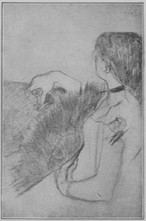 Au théâtre: femme à l'éventail.