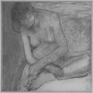 Femme nue assise