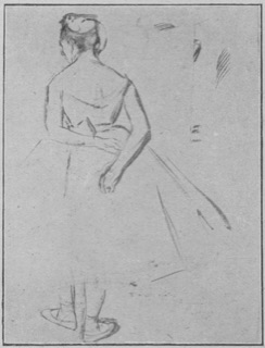 Danseuse vue de dos