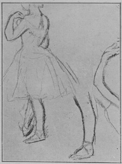 Danseuse — études de bras et de jambes
