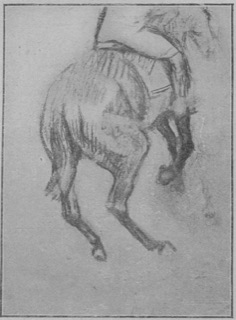 Étude de cheval galopant