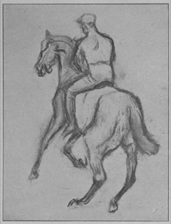 Jockey, vu de dos