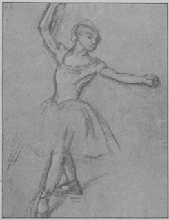 Danseuse vue de trois quarts