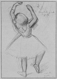 Danseuse vue de dos