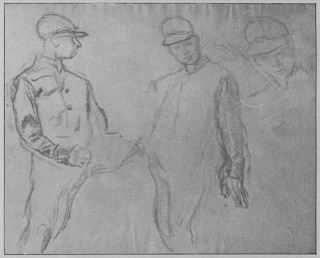 Jockeys (trois études)