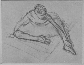 Danseuse assise