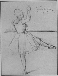 Danseuse à la barre.