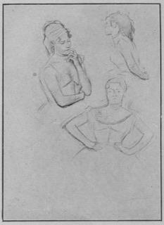 Danseuse (buste); trois études