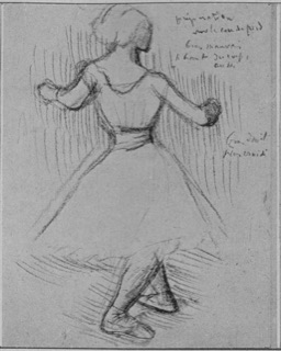 Danseuse vue de dos