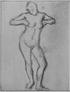 Femme nue debout