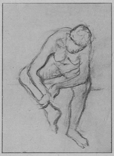 Femme nue, assise