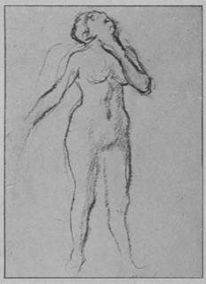 Femme nue, debout