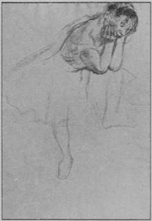 Danseuse assise.