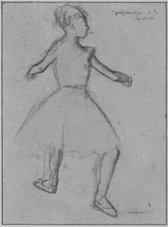 Danseuse vue de dos.