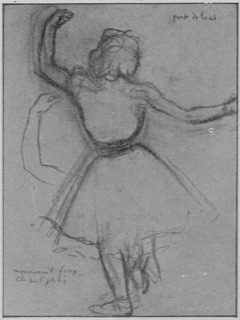Danseuse vue de dos.