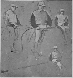 Quatre études de jockeys
