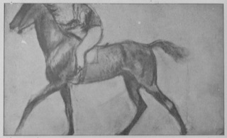 Jockey vu de profil