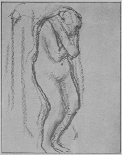 Femme nue, debout