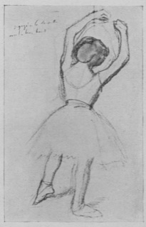 Danseuse vue de dos