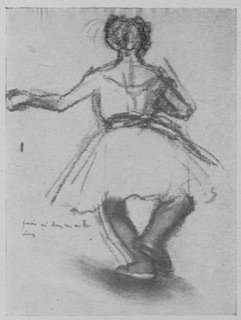 Danseuse vue de dos