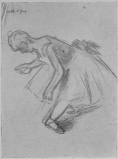 Danseuse vue de profil