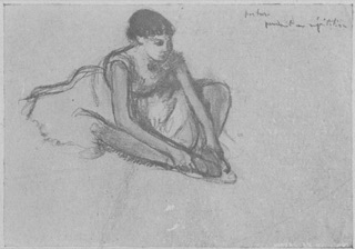 Danseuse assise