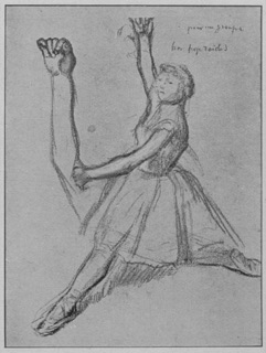 Danseuse vue de profil