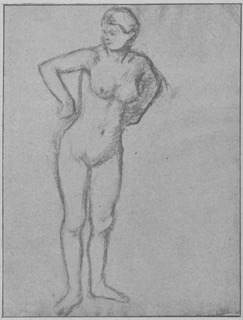 Femme debout (étude de nu)