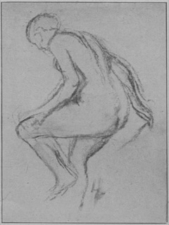 Baigneuse s'essuyant