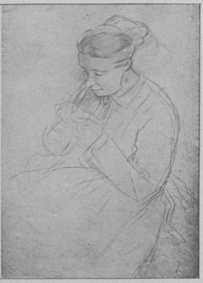 Femme cousant