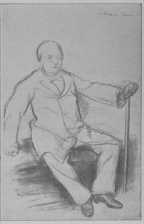 Le danseur Perrot, assis