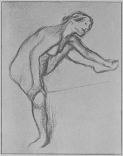 Étude de nu (femme assise, la jambe gauche levée)